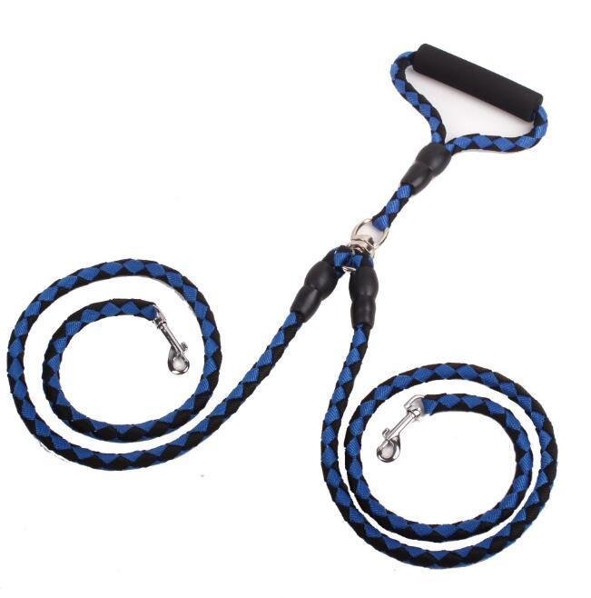 Ultimate Dual - Handle Dog Walking Leash - Premium Quality, Reflective Rope For Optimal Safety - Pets Perfect