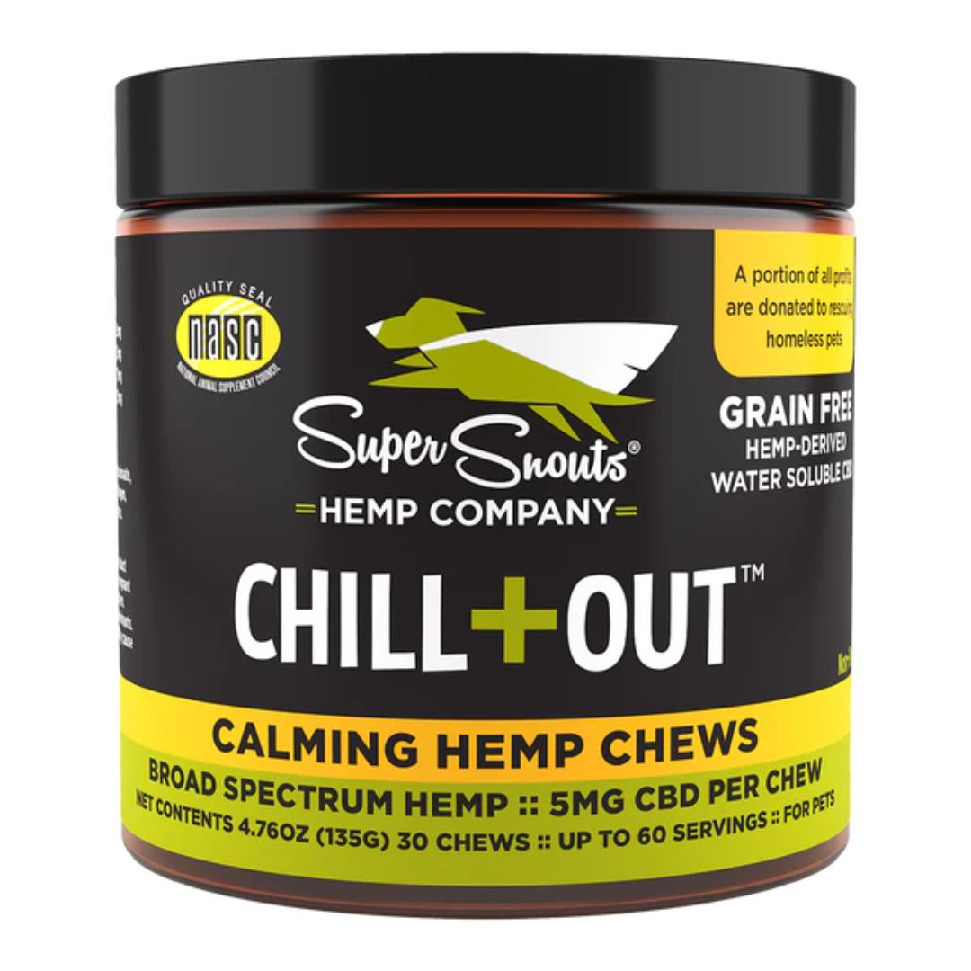 Super Snouts Dog Grain-Free Broad Spectrum Dog Chew Chill Out 30 ct