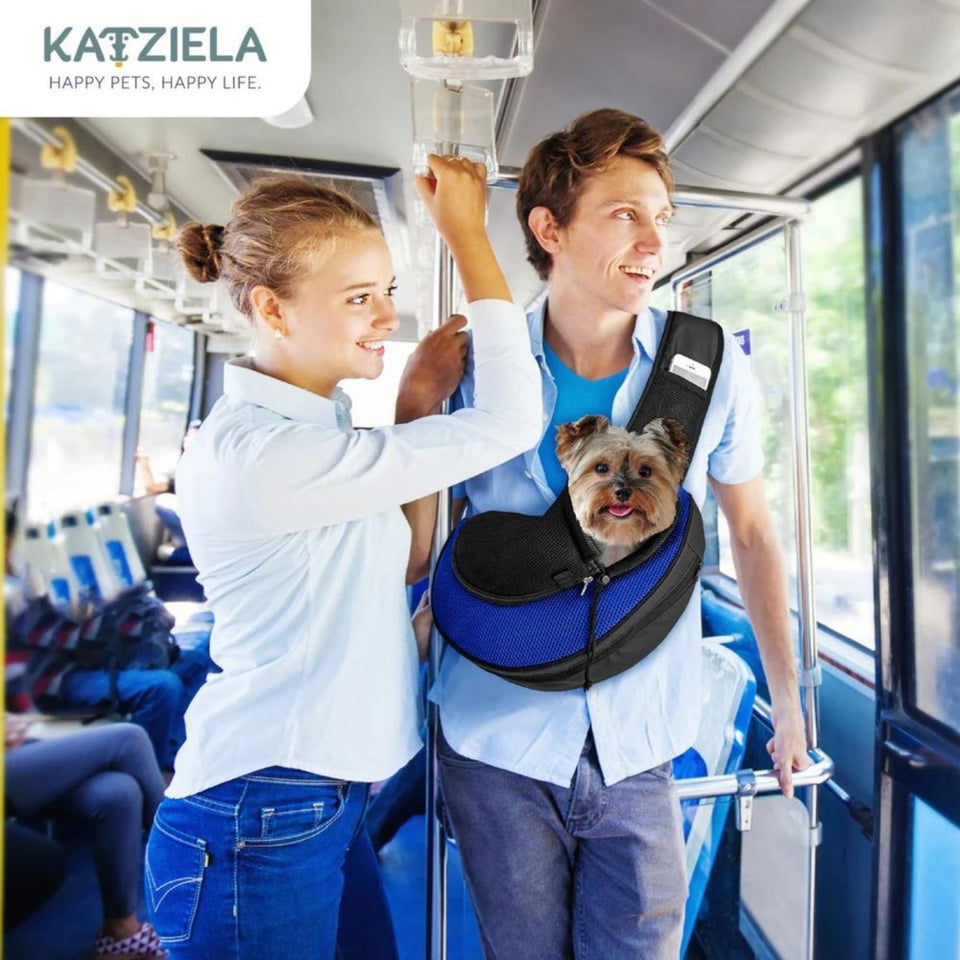 Katziela Expandable Sling Bag Blue, view 2