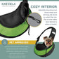 Katziela Expandable Sling Bag Green - Pets Perfect