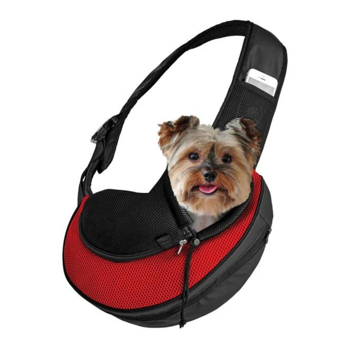 Katziela Expandable Sling Bag Red - Pets Perfect