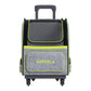 Katziela Hybrid Adventurer Backpack Wheels Gray/Green - Pets Perfect