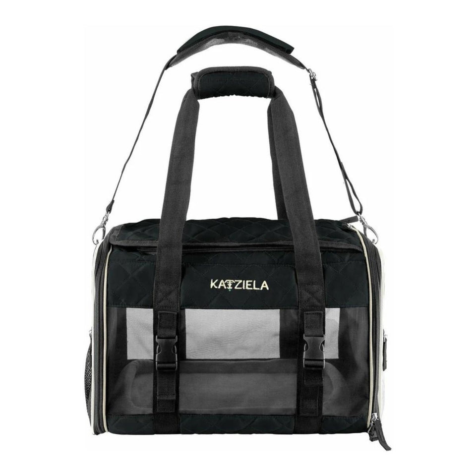Katziela Quilted Companion Carrier, Black Medium
