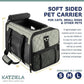 Katziela Quilted Companion Carrier Gray Medium - Pets Perfect
