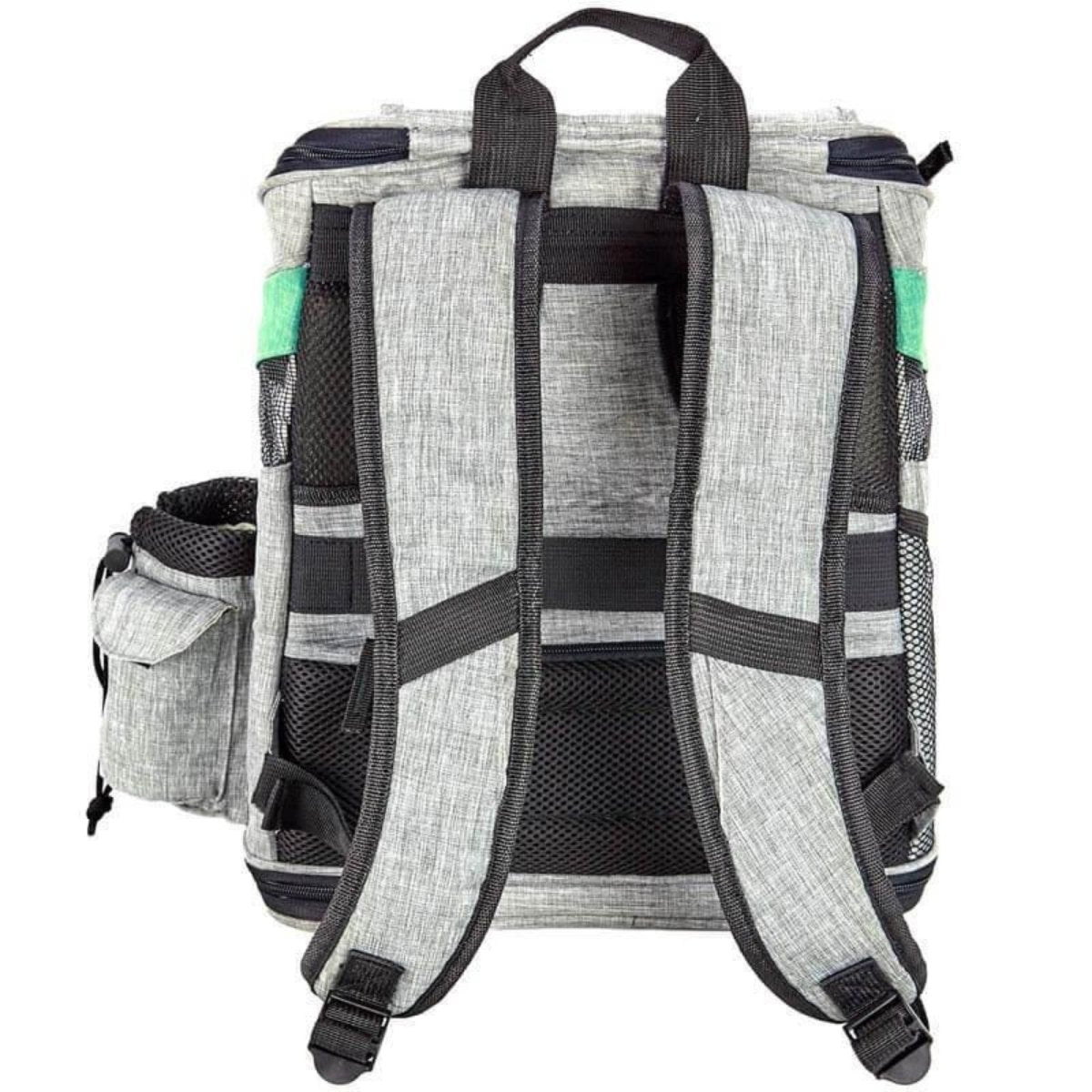 Katziela Voyager Backpack Carrier Gray/Light Green - Pets Perfect