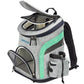 Katziela Voyager Backpack Carrier Gray/Light Green - Pets Perfect