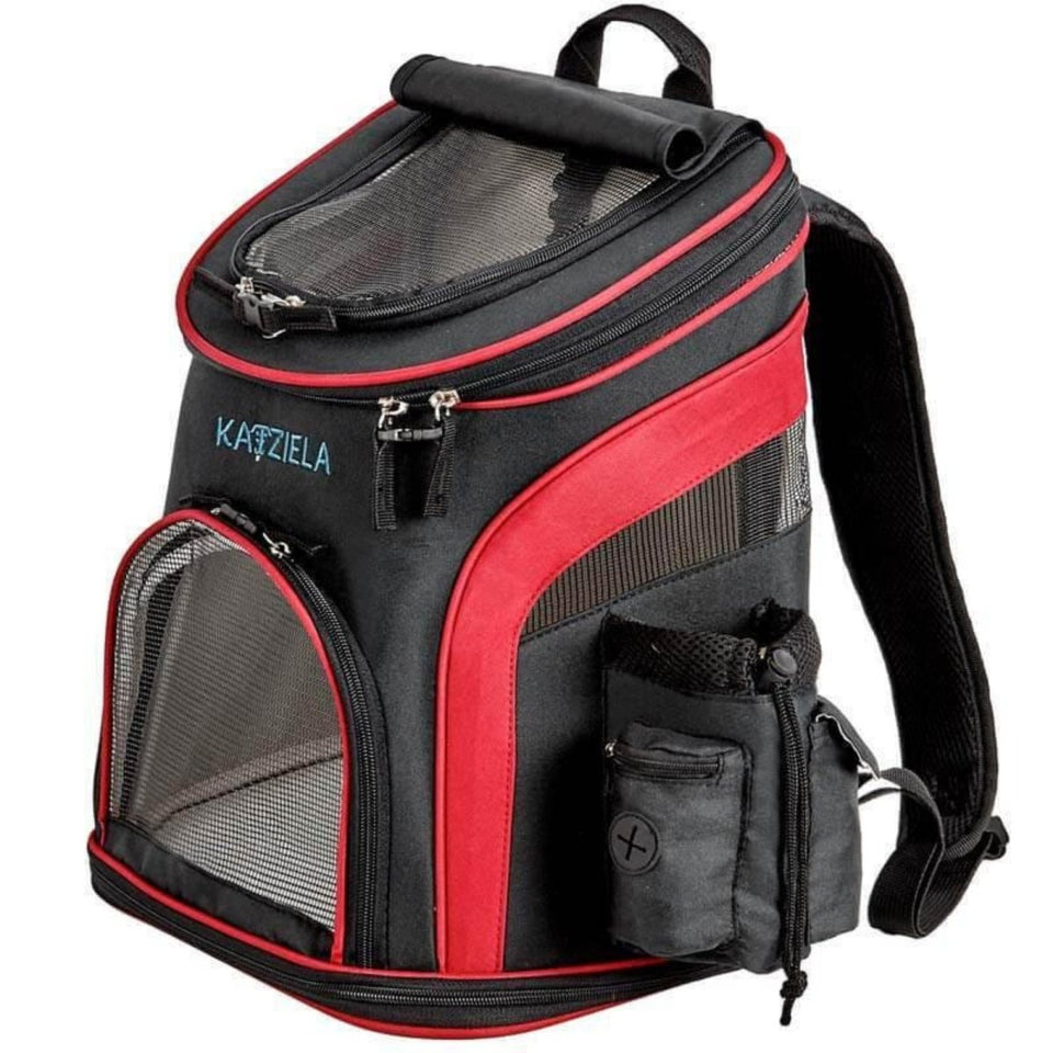 Katziela Voyager Backpack Black/Red, view 5