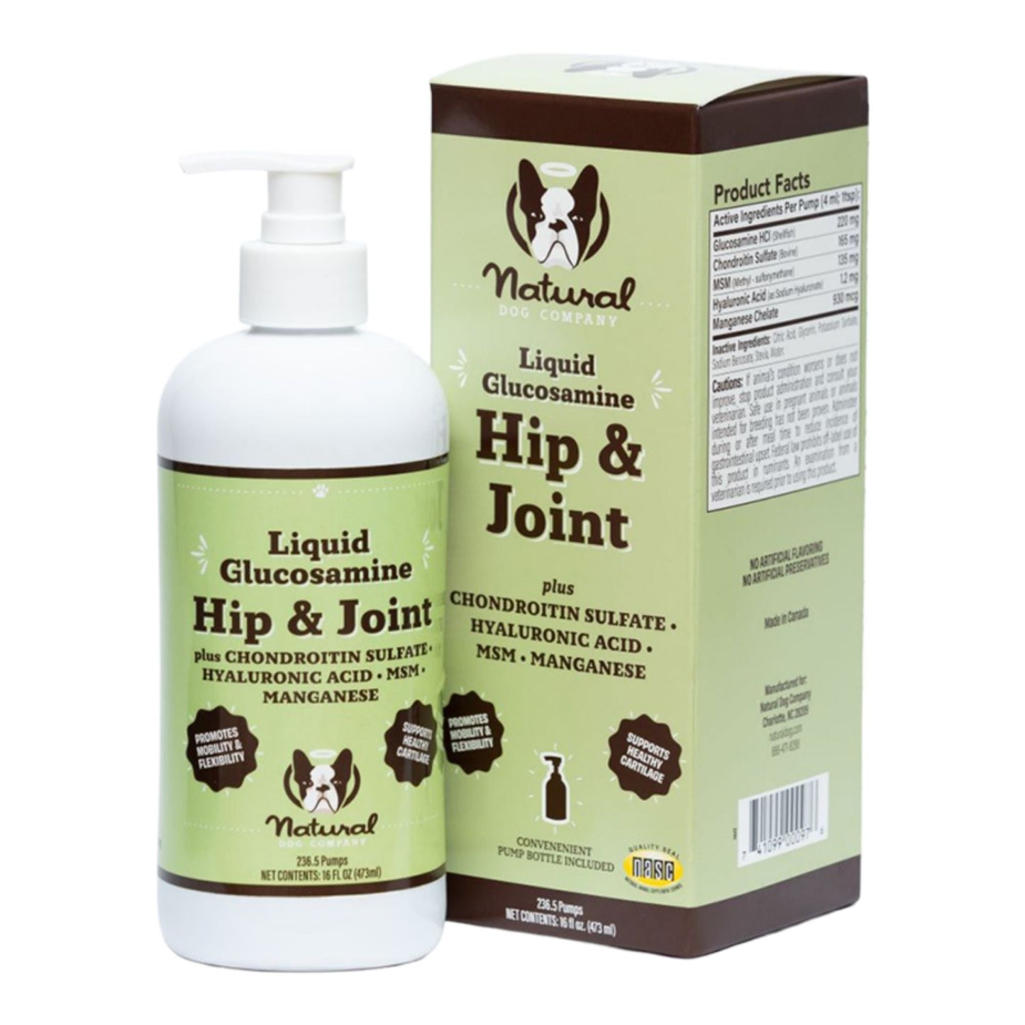 Natural Dog Company Dog Hip & Joint/Glucosamine Oil 16 oz, view 5