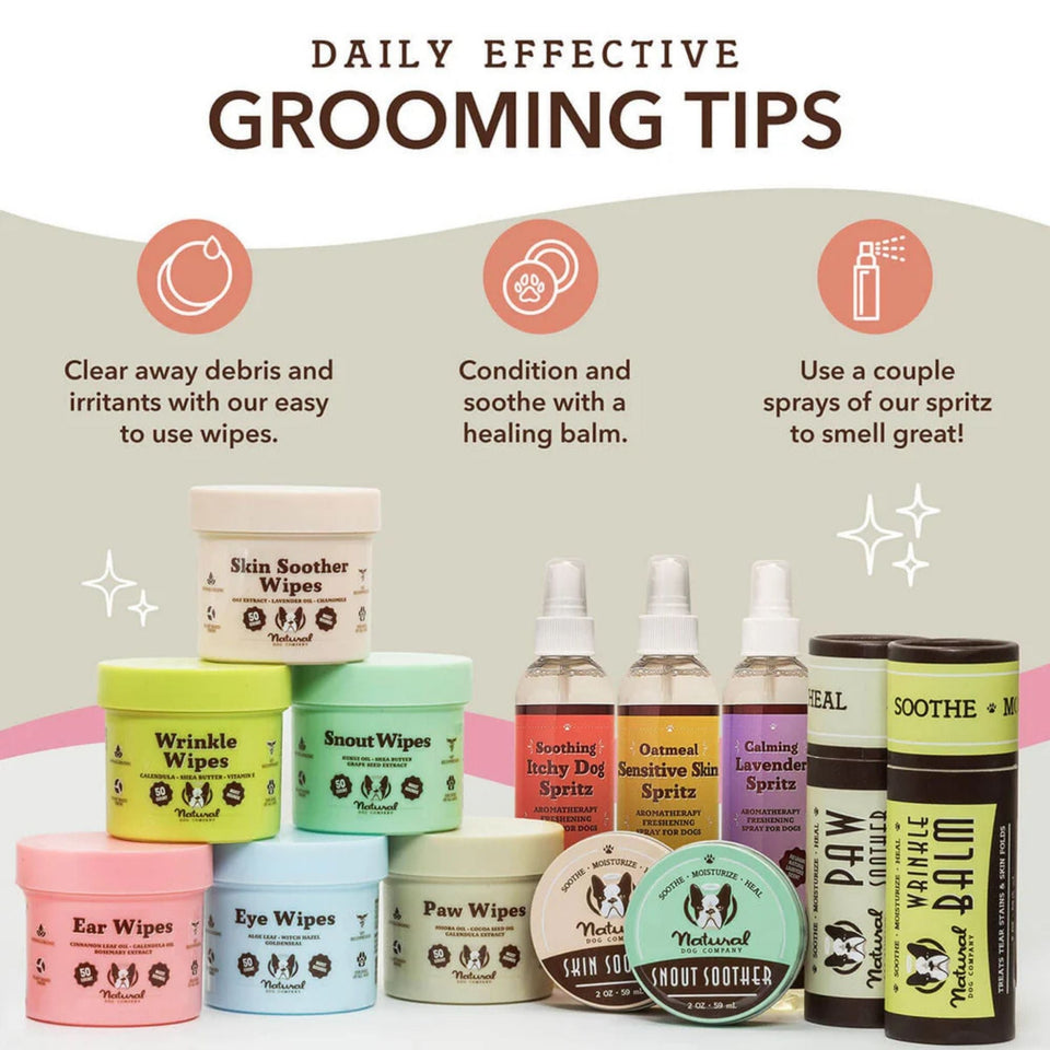 Natural Dog Company Dog Grooming Wipes - 50 Count