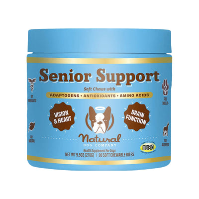 Natural Dog Company Dog Senior Support Chews - 90 Count