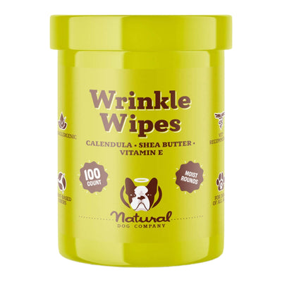 Natural Dog Company Dog Wrinkle Wipes - 100 Count