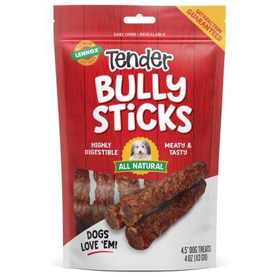Lennox Tender Bully Sticks Dog Treat 4-5 in, 4 oz