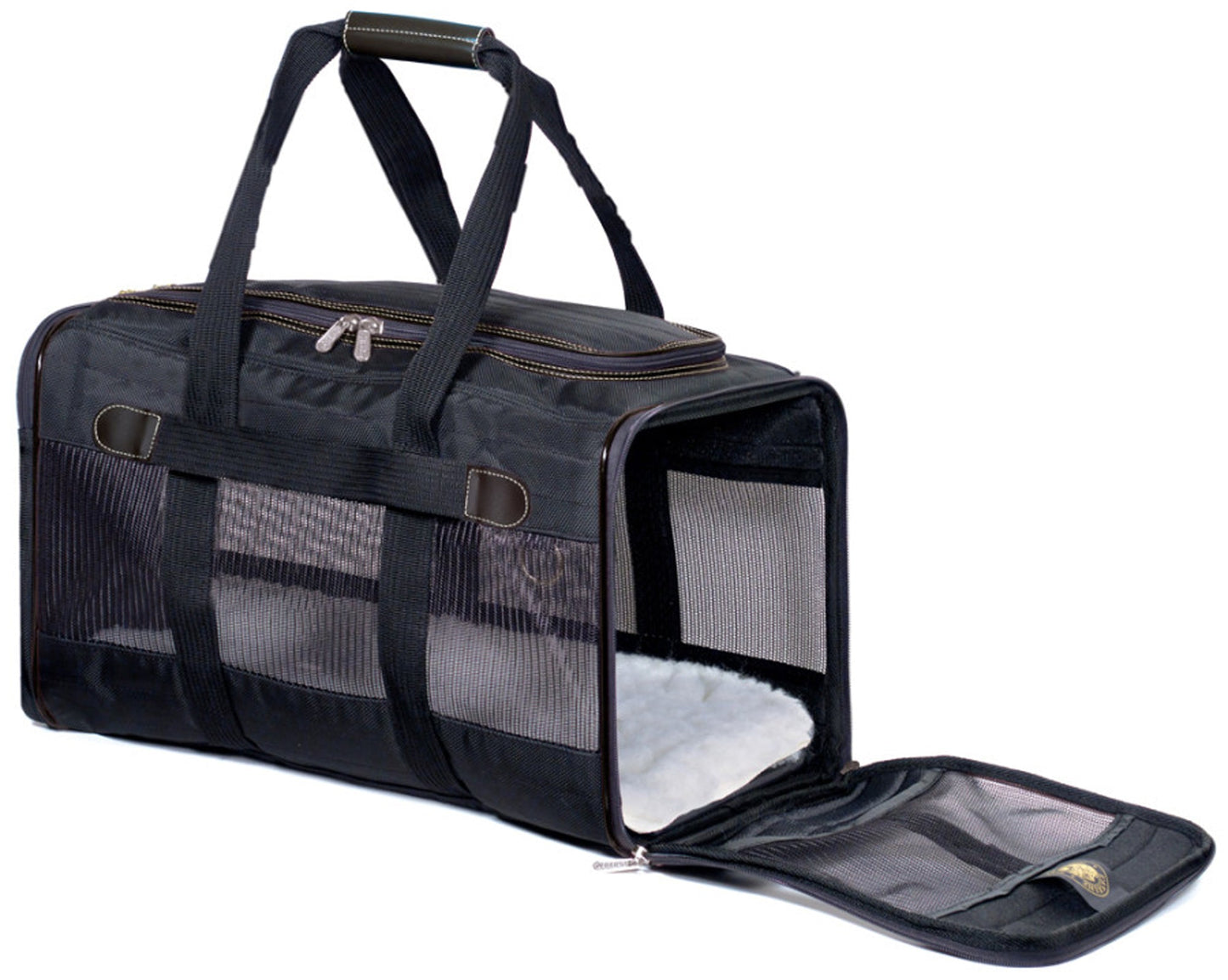 Sherpa's Pet Trading Company Original Deluxe Pet Carrier Black Medium