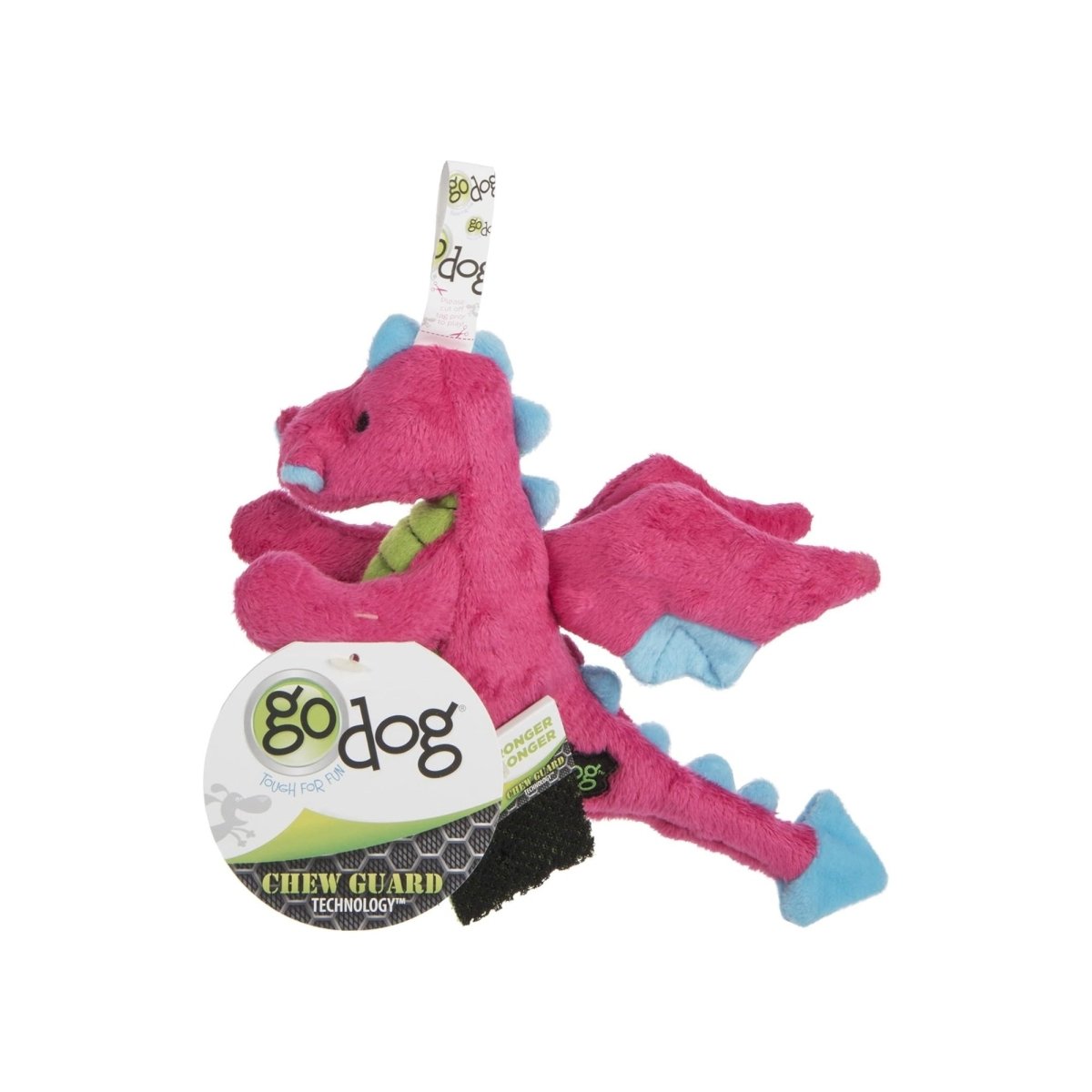 Godog Dragons Dog Toy Pink Small - Pets Perfect