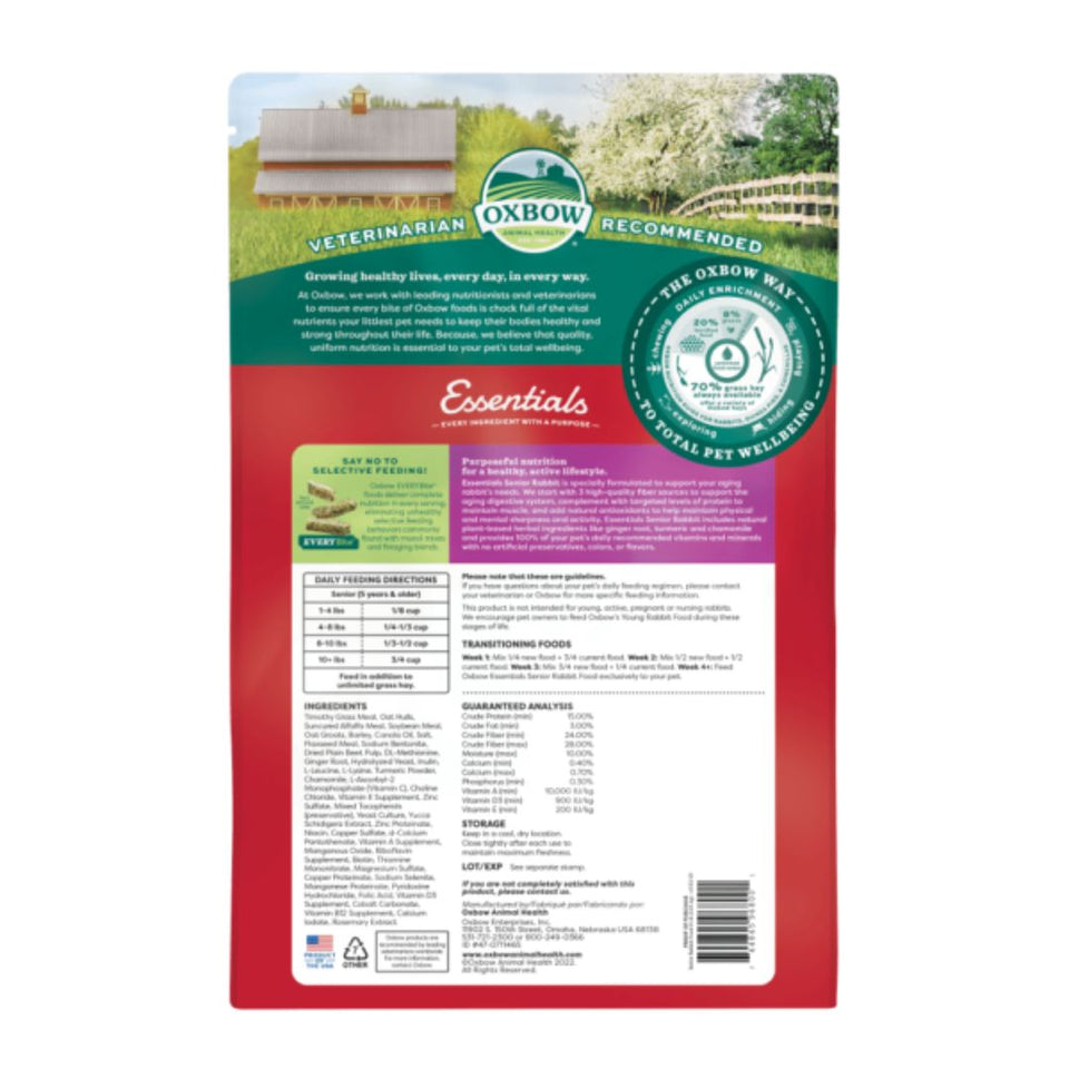 Oxbow Essential Senior Rabbit 8Lb Default Title