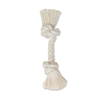 Mammoth Pet Products 100% Cotton Rope Bone White 1ea/6 in, Mini - Pets Perfect
