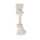 Mammoth Pet Products 100% Cotton Rope Bone Dog Toy White 1ea/9 in, SM - Pets Perfect