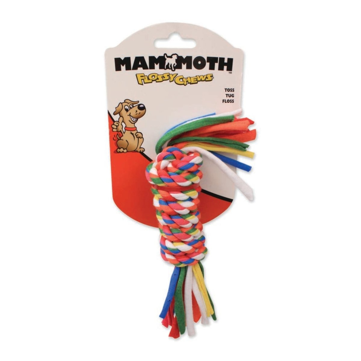 Mammoth Pet Products Cloth Dog Toy Rope Bars Assorted 1ea/10 in, SM - Pets Perfect