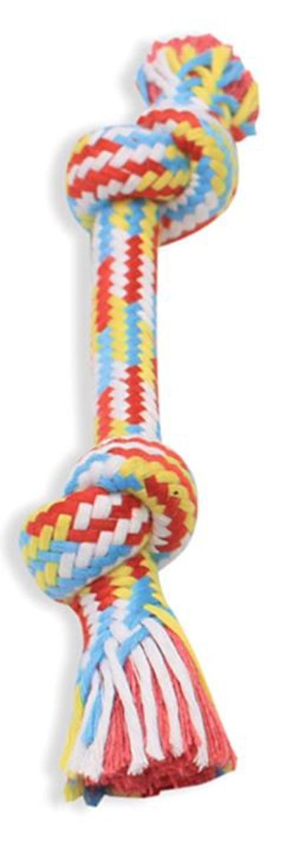 Mammoth Pet Products Braidys Rope Bone Dog Toy Assorted 9 in, Small
