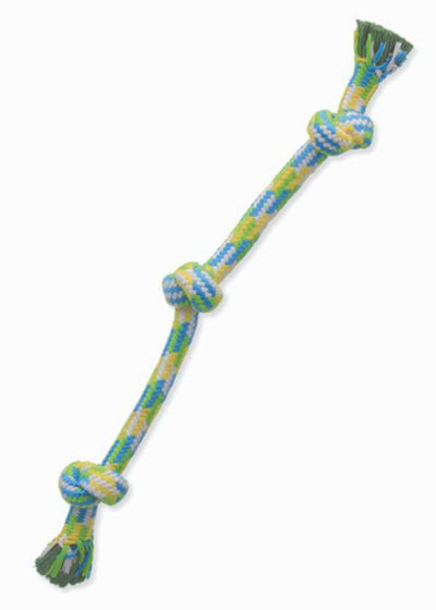 Mammoth Pet Products Braidys 3 Knot Rope Tug Dog Toy Assorted, 20 in, Medium
