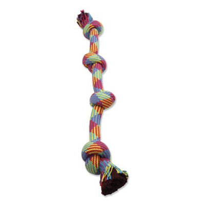 Mammoth Pet Products Braidys 4 Knot Rope Tug Dog Toy Multi-Color 34 in