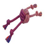 Mammoth Pet Products EXTRA Flossy Chew Monkey Fist Dog Toy Red/Blue/Orange 1ea/LG, 18 in - Pets Perfect