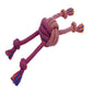 Mammoth Pet Products EXTRA Flossy Chew Monkey Fist Dog Toy Red/Blue/Orange 1ea/LG, 18 in - Pets Perfect