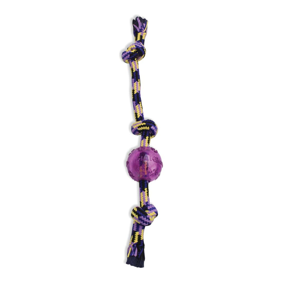 Mammoth Pet Products Braidys Tug with TPR Ball Dog Toy Assorted, 20 in, Large