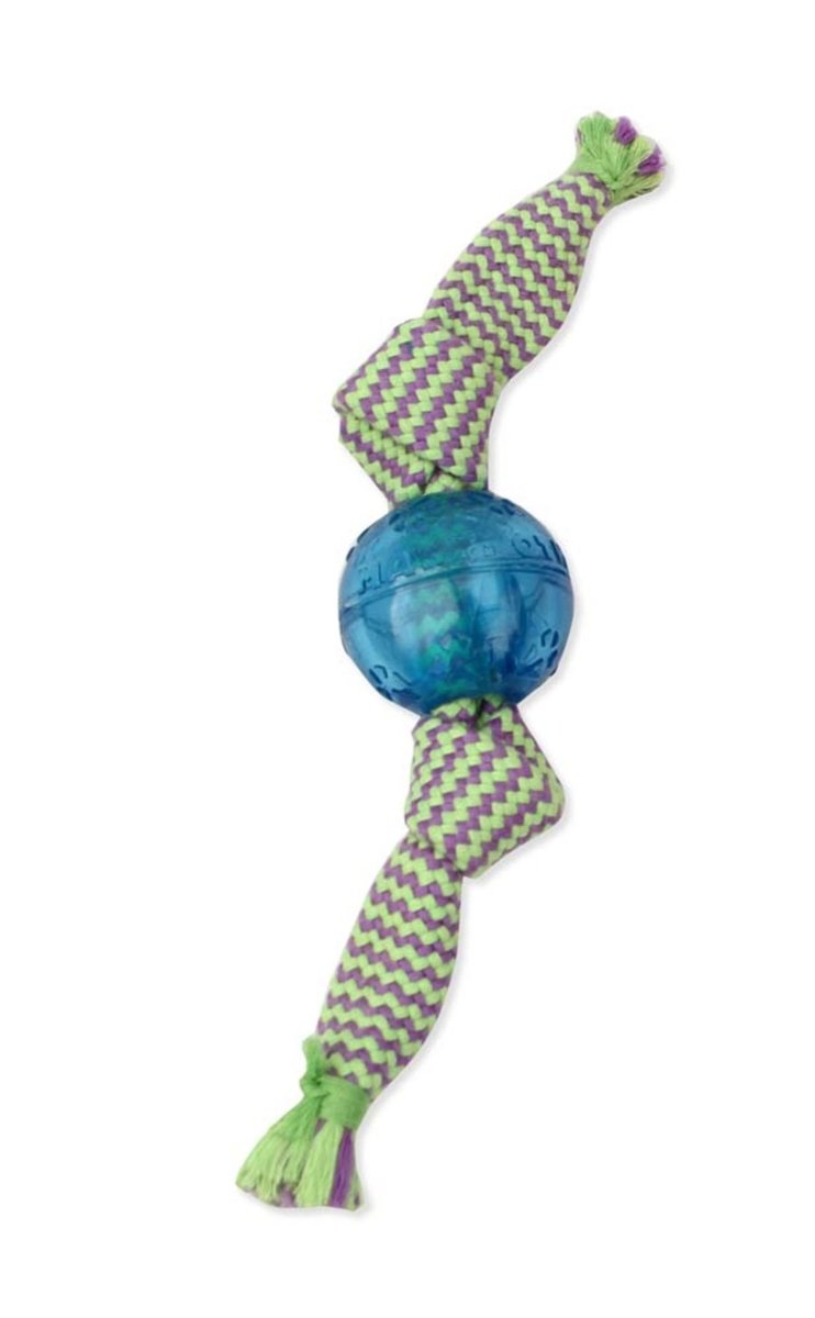 Mammoth Candy Wraps Double Dog Toy with Squeaky Balls Outside