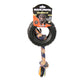 Mammoth TireBiter II with Rope Dog Toy Multi-Color, 6 in, Large