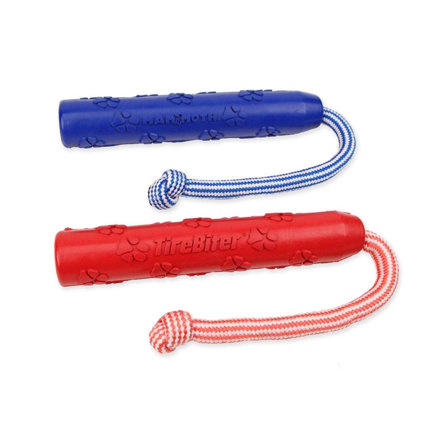 Mammoth Pet Products TireBiter Advanced Color Retriever w/Poly Rope Dog Toy 1ea/11in.