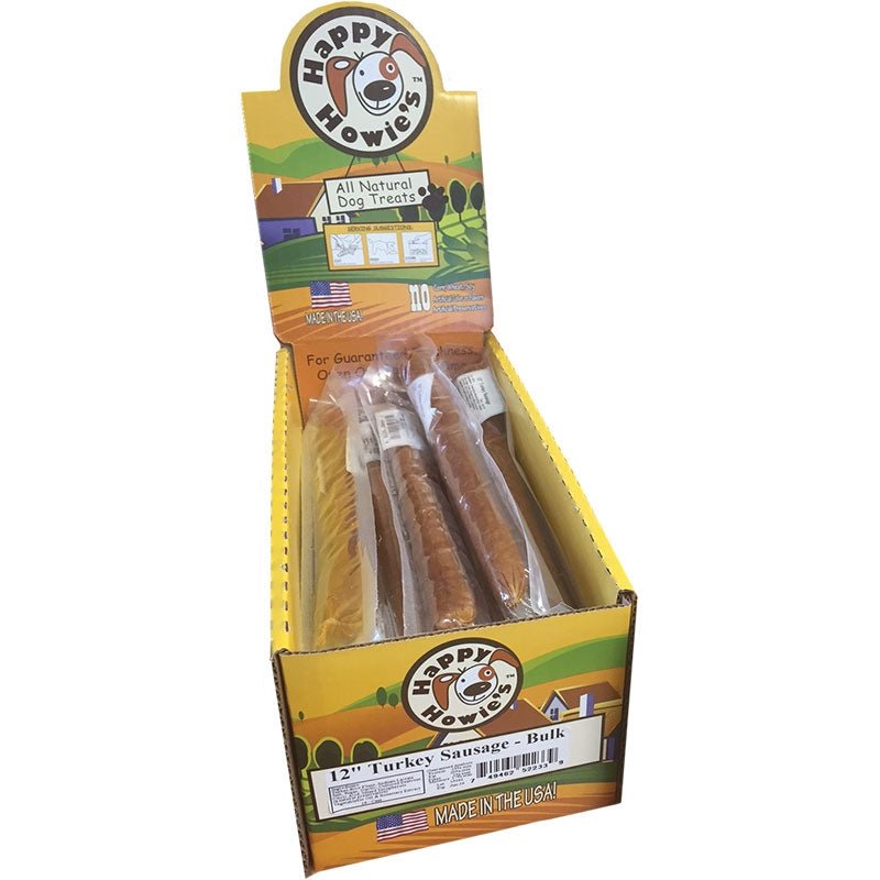 Happy Howie Dog Turkey Sausage 12 Inch Iw 18 Pack - Pets Perfect