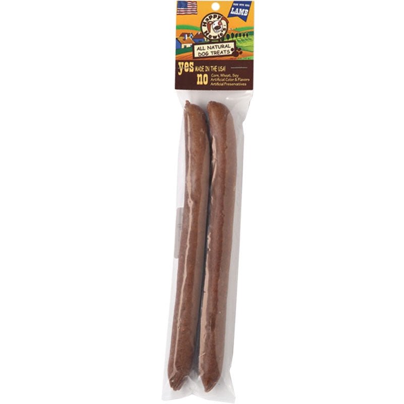 Happy Howie Dog Lamb Sausage 12 Inch Iw 18 Pack - Pets Perfect