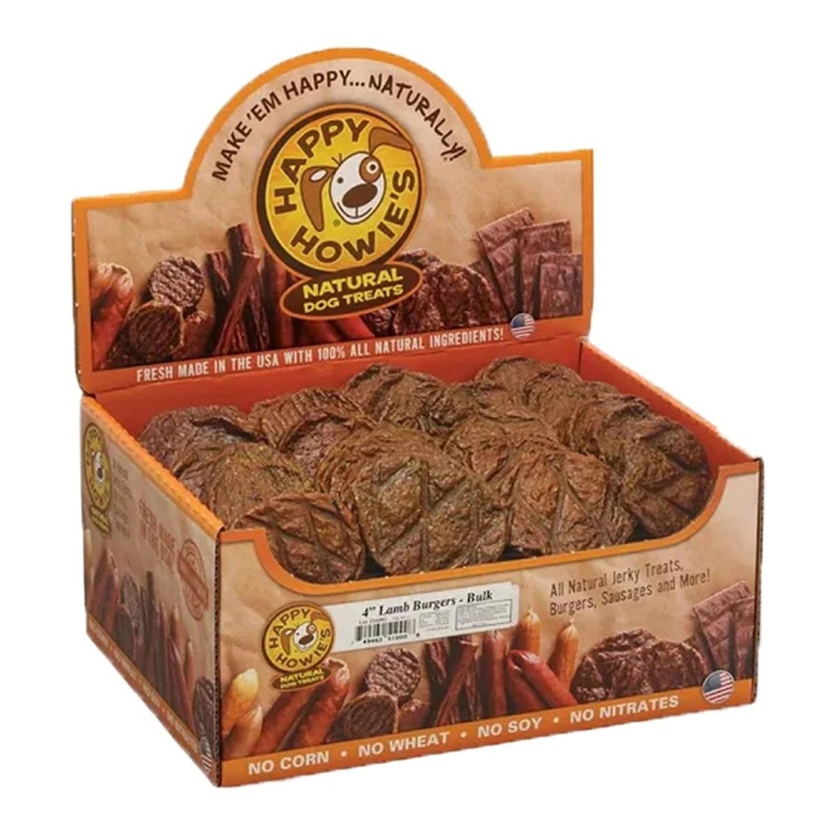 Happy Howie Dog Burger Lamb 2 Inch 126Ct - Pets Perfect