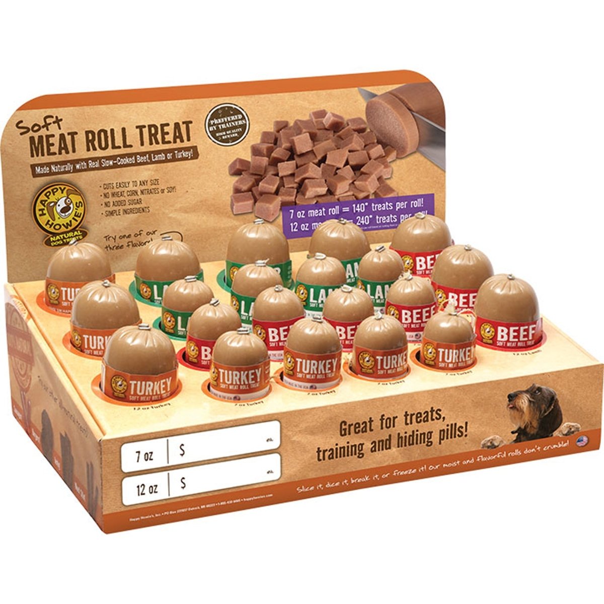 Happy Howie Dog Turkey Roll 12oz. - Pets Perfect