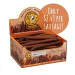 Happy Howie Beef Sausage Dog Treats 12 - Inch Bulk 36 Count - Pets Perfect
