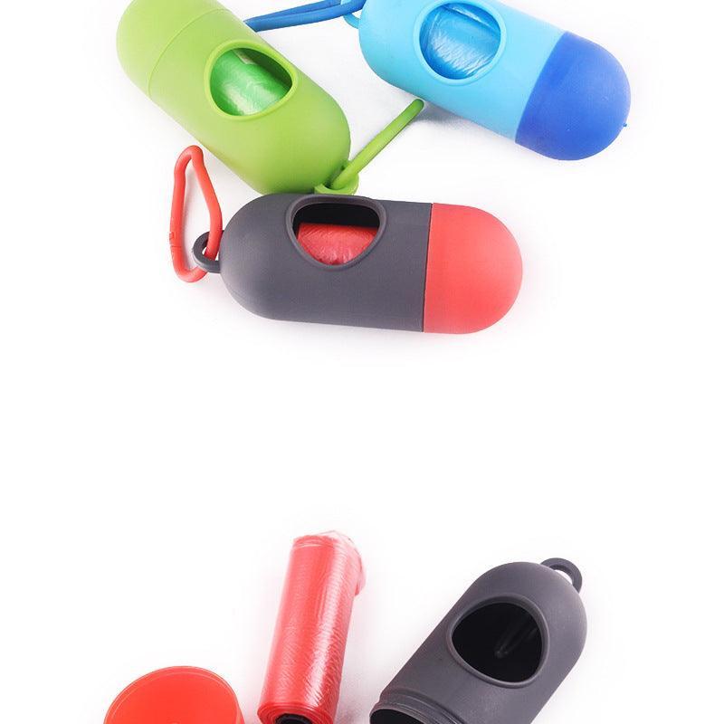 Portable Pet Waste Bag Dispenser - Leash - Attachable Dog Poop Bag Holder - Pets Perfect