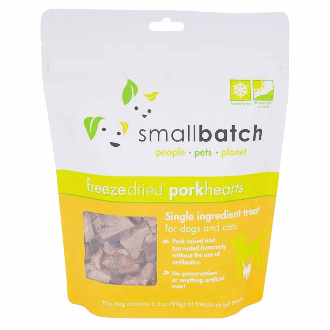 Small Batch Freeze-Dried Pork Hearts, 3.5 oz