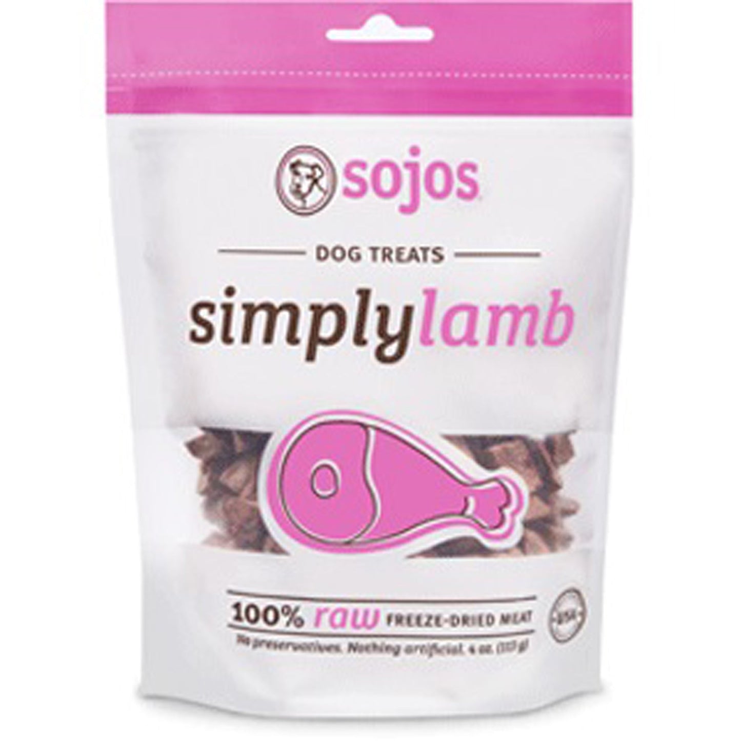 Sojos Dog Simply Lamb Dog Treat, 4 oz