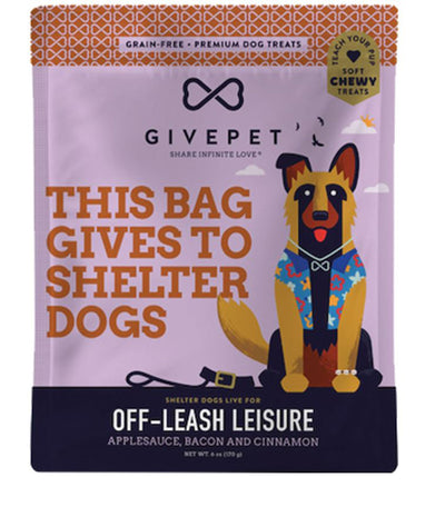 GivePet Off-Leash Leisure Grain-Free Soft Dog Treats, 6 oz
