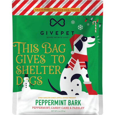 : Givepet Dog Holiday Soft & Chewy Grain Free Peppermint Bark Training Treats 6Oz