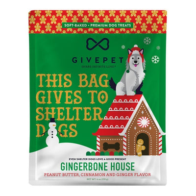 Givepet Dog Holiday Soft Baked Grain-Free Gingerbone 6 oz - Pets Perfect