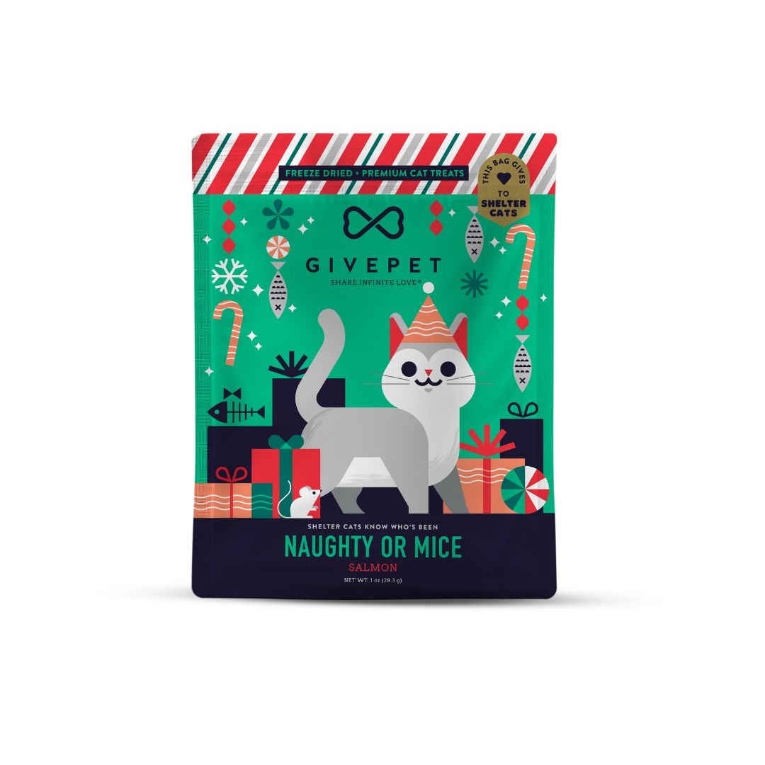 : Givepet Cat Holiday Freeze-Dried Grain-Free Naughty Or Mice, 1 oz