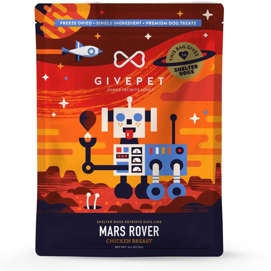 Givepet Dog Freeze-Dried Grain-Free Mars Rover 3 oz
