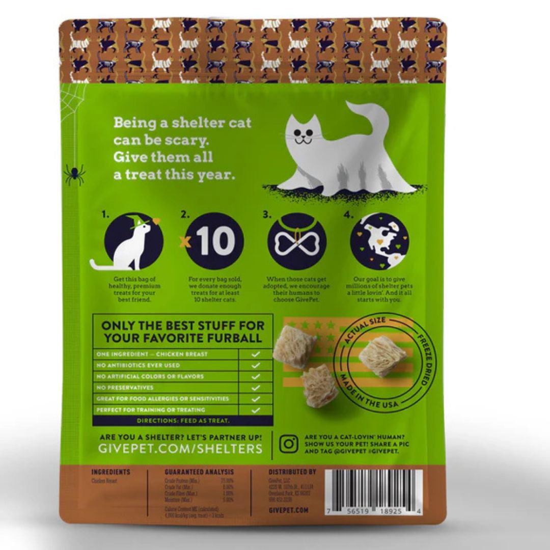 : Givepet Cat Holiday Freeze-Dried GF Halloween Purr - Ty 1.25 oz, view 2