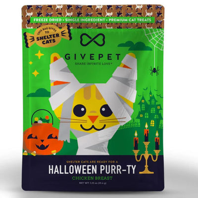 Givepet Cat Holiday Freeze-Dried Grain-Free Halloween Purr - Ty 1.25 oz - Pets Perfect
