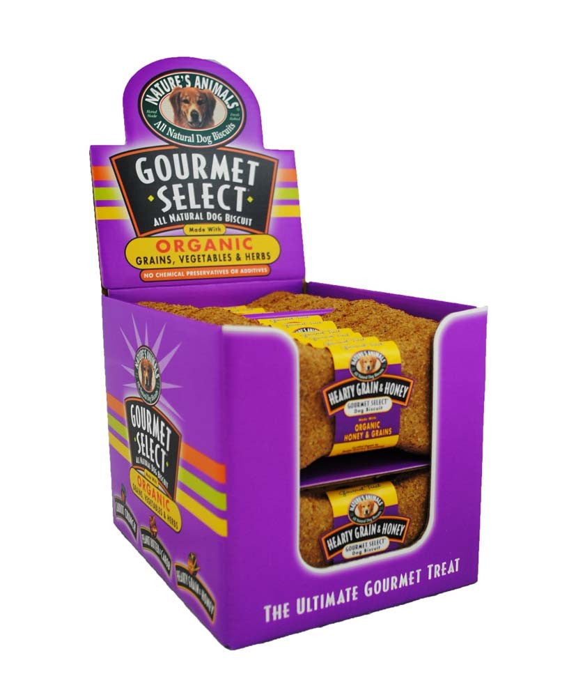 Nature's Animals Gourmet Select Organic Dog Treat Display Hearty Grain
