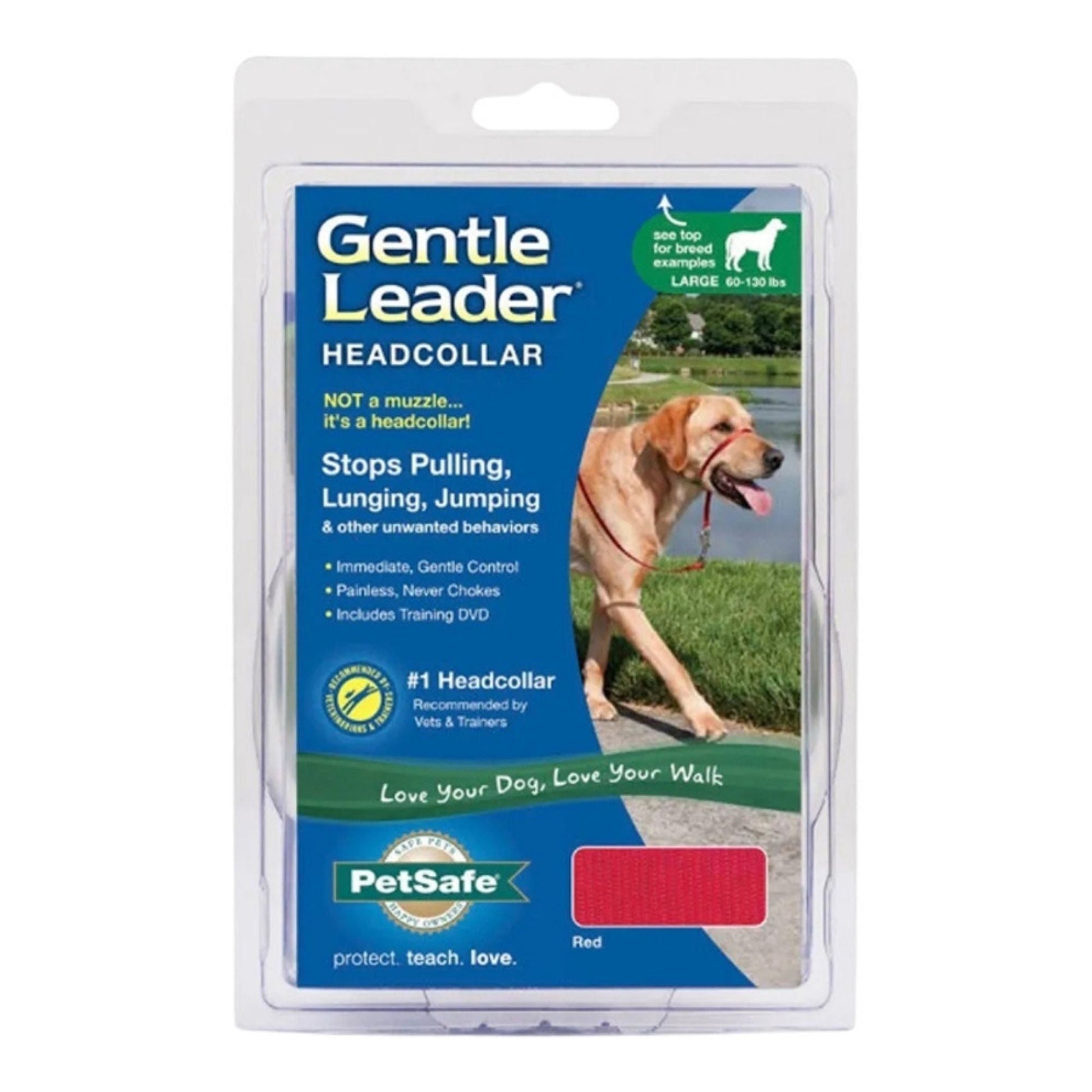 PetSafe Dog Gentle Leader Head Dog Collar, Red Large