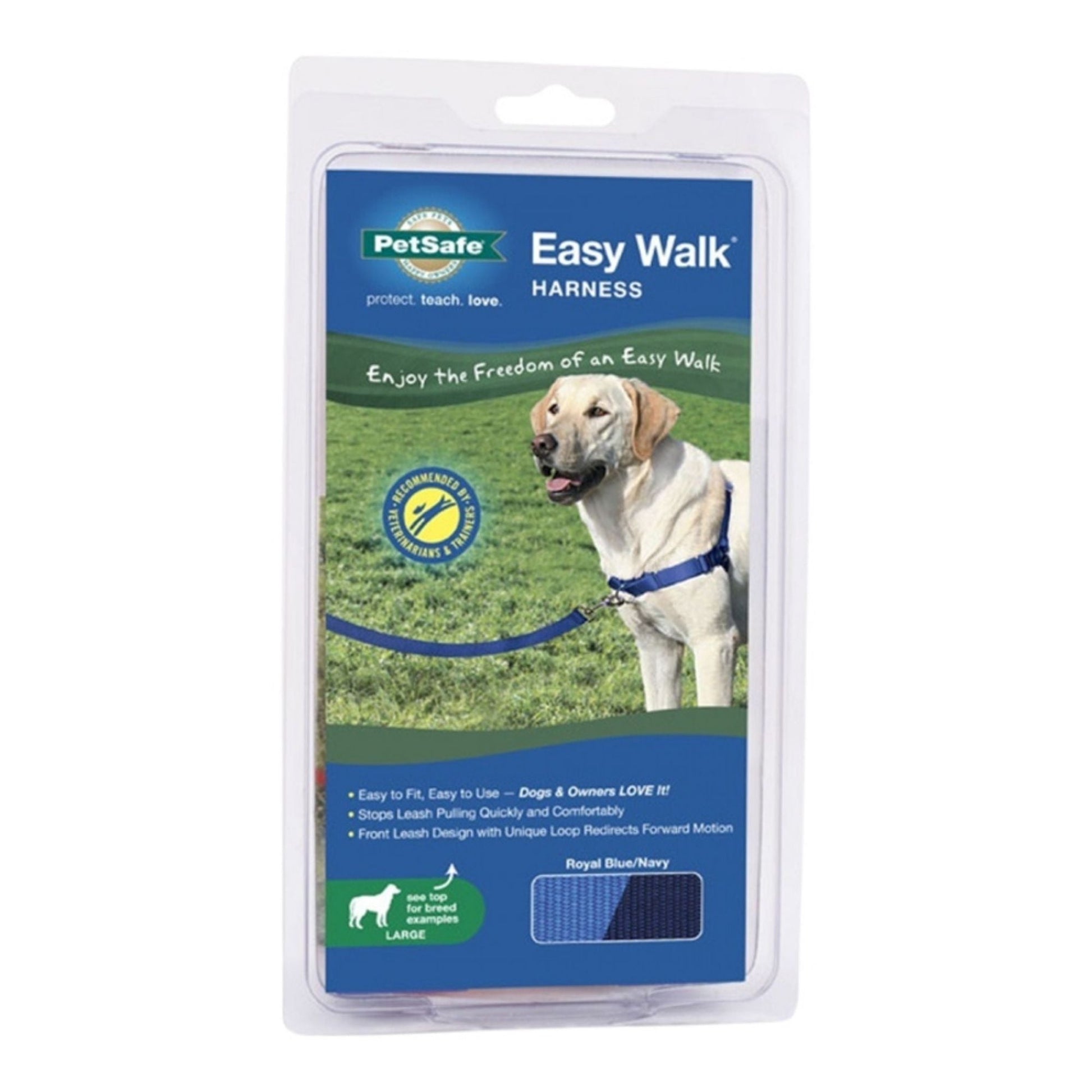 PetSafe Dog Easy Walk Dog Harness, Blue Large