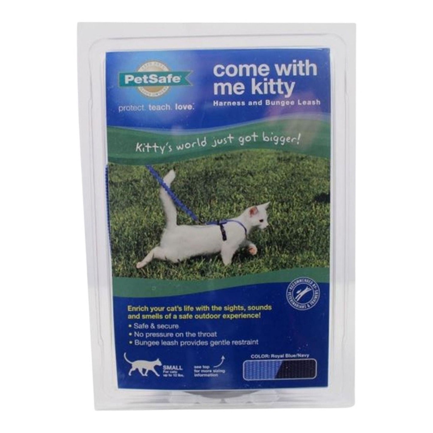 PetSafe Cat Come With Me Kitty Harness And Bungee Leash Royal
